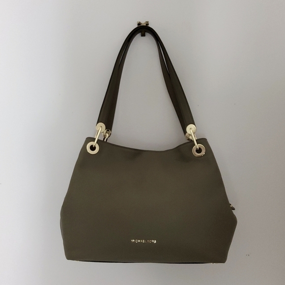 Michael Kors Handbags - Michael Kors Raven Large Shoulder Tote Bag Leather NWT